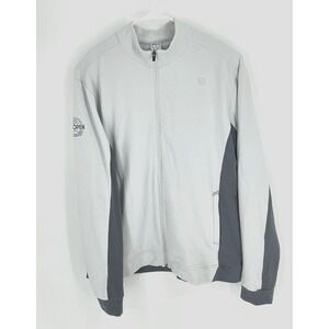 Wilson Mens Tennis Full Zip Jacket 2XL 2017 US Open Tennis Two Tone Gray